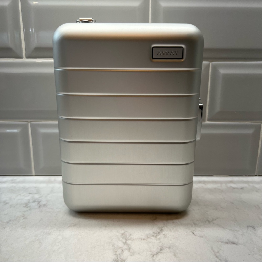 Away mini toiletry jewelry hard aluminum suitcase